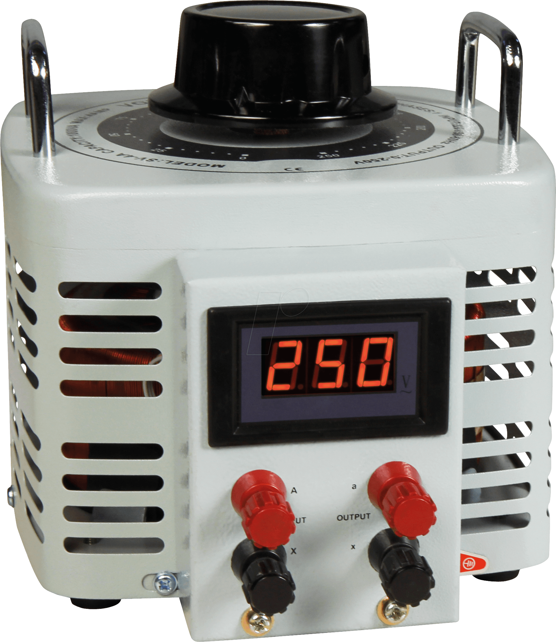 MCP 1000 DIGITAL - Ringkern-Stelltrafo, 0-250 V, 4 A, 1000 W, Digital