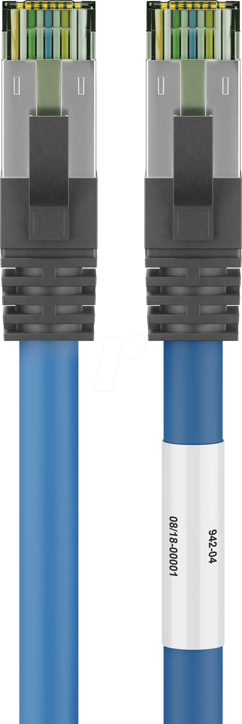 Thumbnail - GOOBAY 45657 - Patchkabel Cat. 8.1-Rohkabel S/FTP, 0,25 m, blau