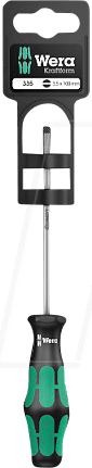 WERA 05100031001 - Schraubendreher Kraftform Plus, Schlitz, 8 mm
