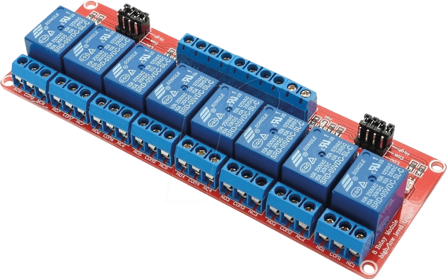 DEBO RELAIS 8CH - Entwicklerboards - Relais-Modul, 8 Channel, 5 V, SRD-05VDC-SL-C