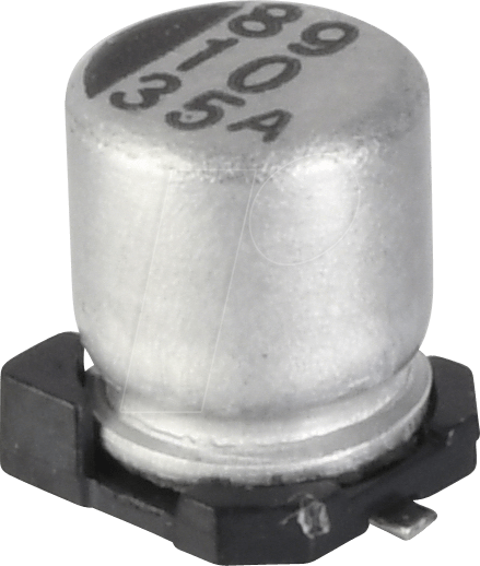 SUNC 35CE22AX - SMD-Elko, 22µF, 35V, 105°C, 1000h