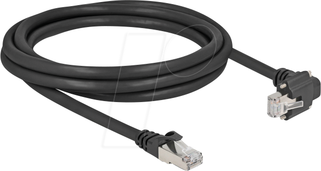 DELOCK 80922 - Patchkabel, Cat.6, S/FTP, mit Schrauben, 2 m