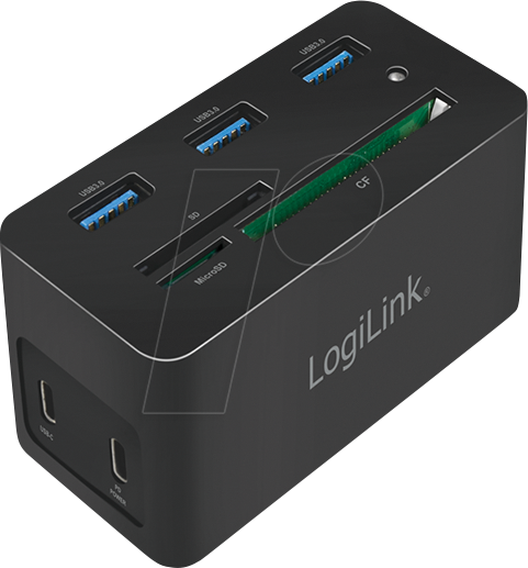 LOGILINK UA0370 - Dockingstation, USB 3.0 Typ-C, 10-Port