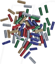 BOSCH 2608002006 - Heißklebestick Ø 7 mm für BOSCH GLUEY, Glitter, 70 Stück