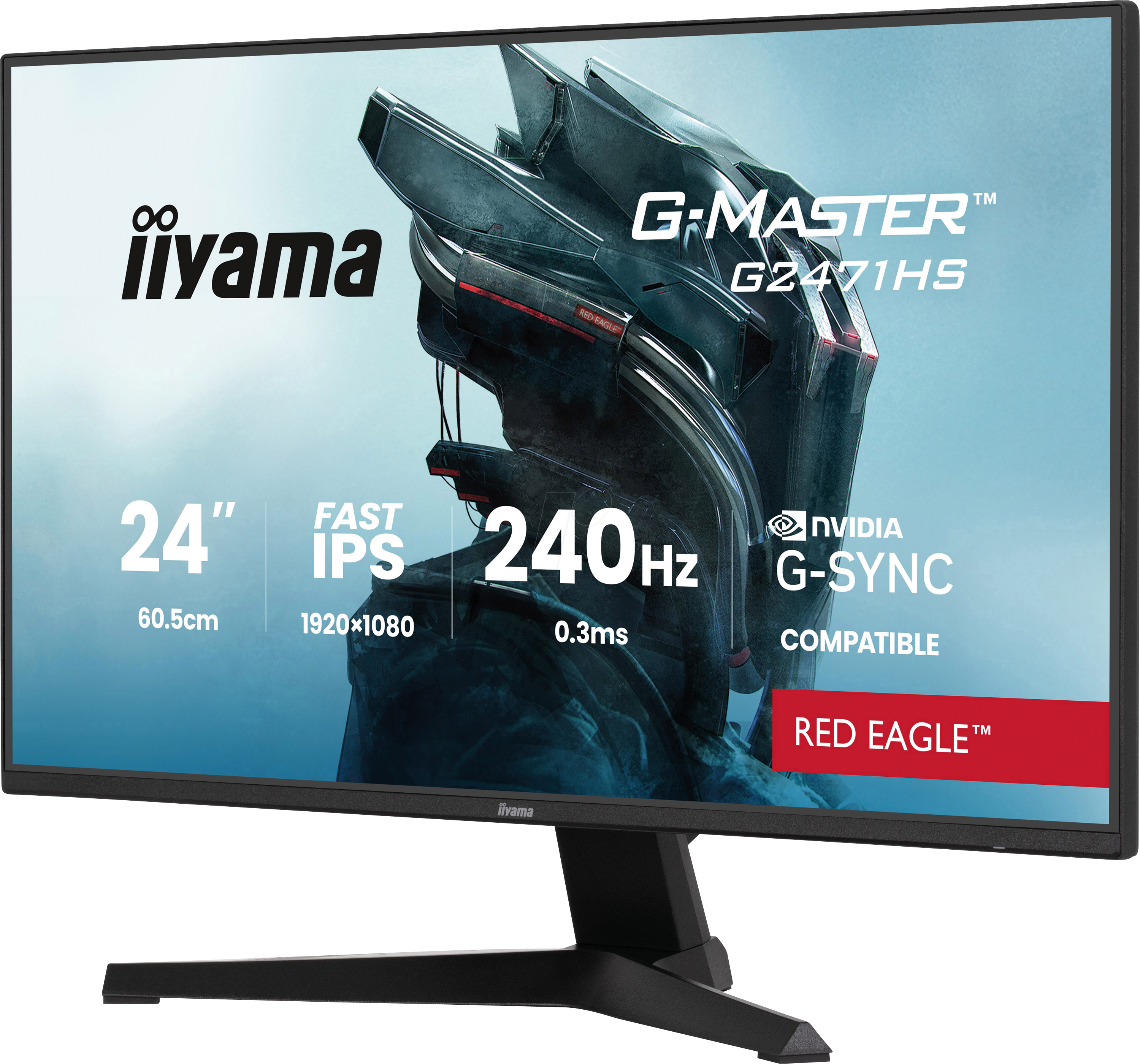 IIY G2471HSB1 - 61 cm Monitor, 1080p, Lautsprecher