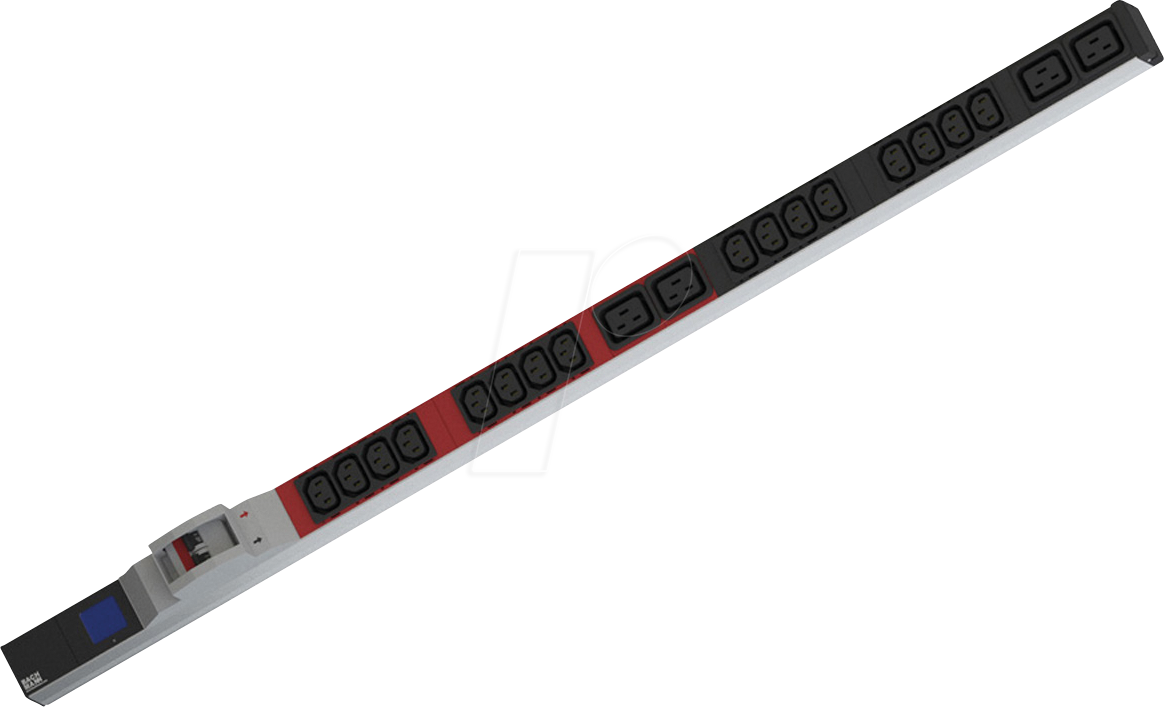 BACH 800.2405 - PDU, 19'', 1HE, 16x C13, 4x C19, Leistungsmessung