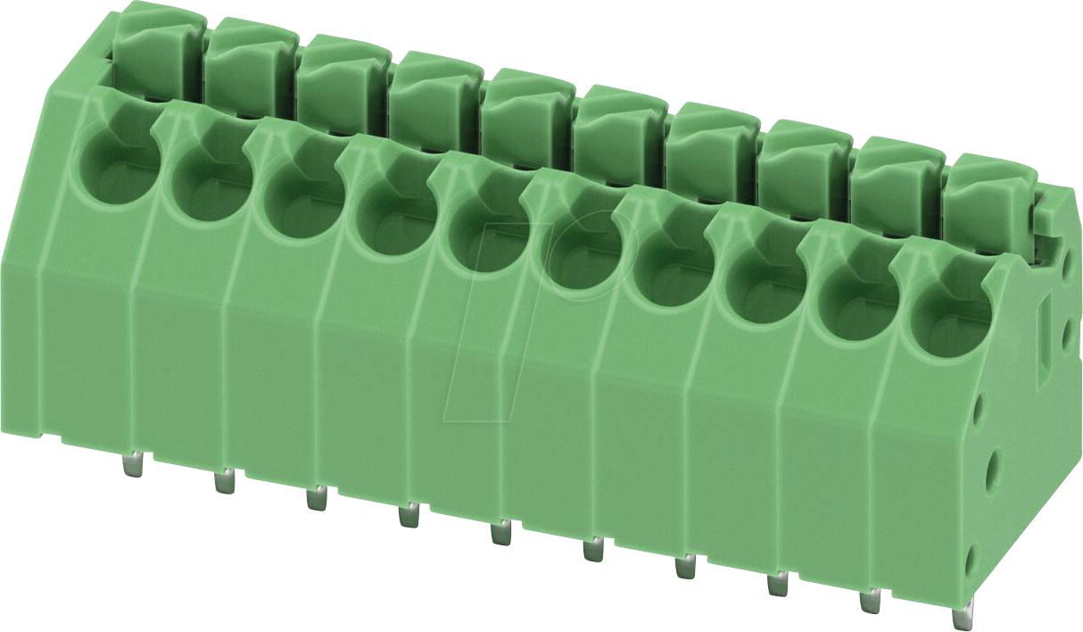 PTSA 1,5 10 3,5F - Leiterplattenklemmenblock, 10 polig, RM: 3,5 mm, 0,2 - 1,5 mm²