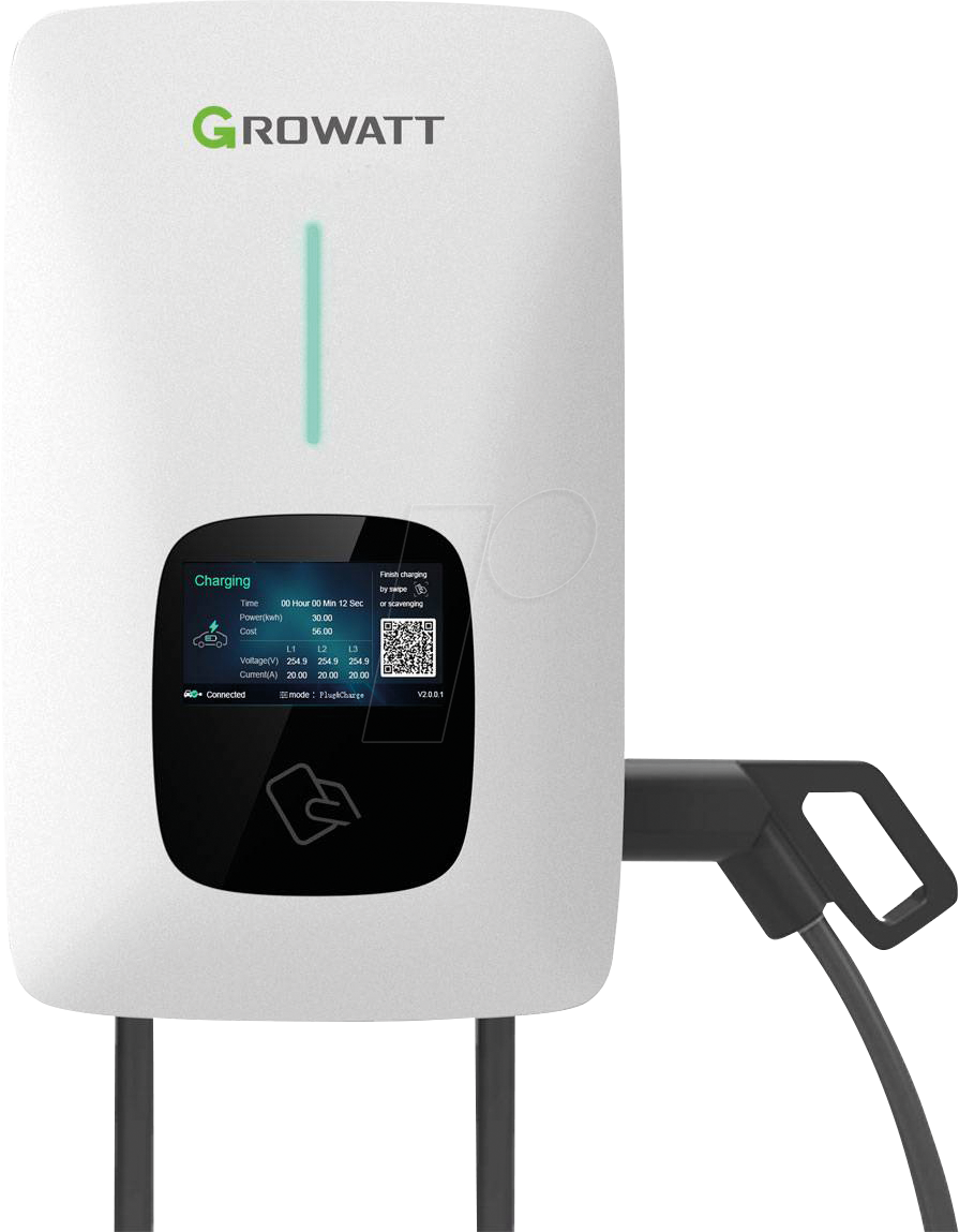 GW THOR 11AS-PV1 - Growatt Wallbox, 11 kW, 3 Ph, 5m Typ 2