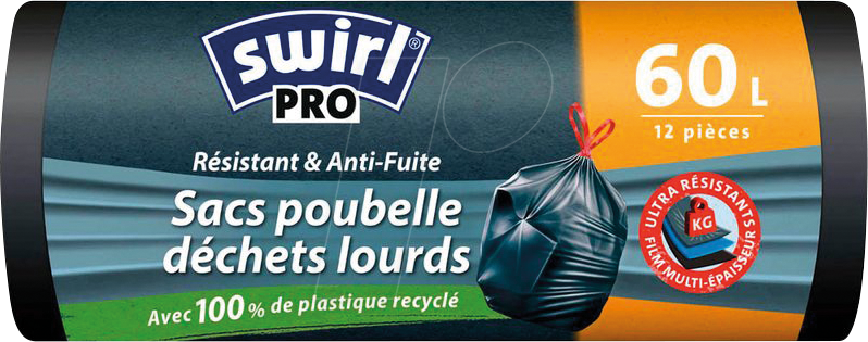 SWIRL 1183 - Swirl Schwerlastsäcke PROFI 1183, 60 l, 12 Stk