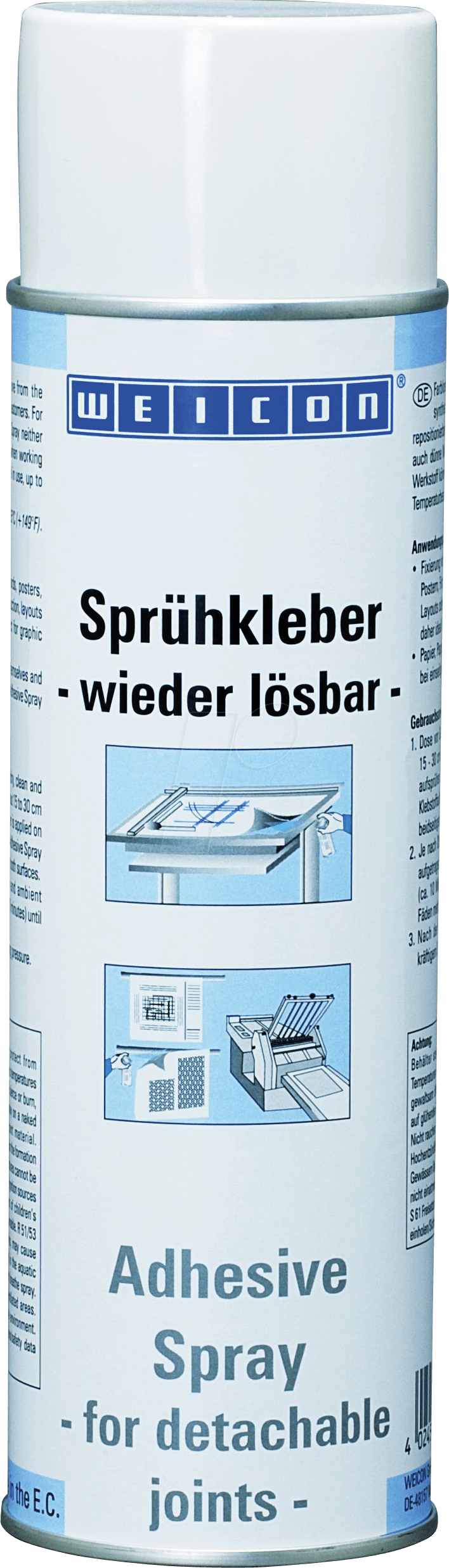 WEICON 11802500 - Sprühkleber, wieder ablösbar, 500 ml