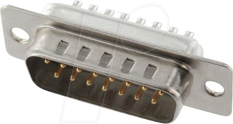 ECON ST15LK/V - D-Sub-Stiftleiste 15 polig Lötkelche verzinnt