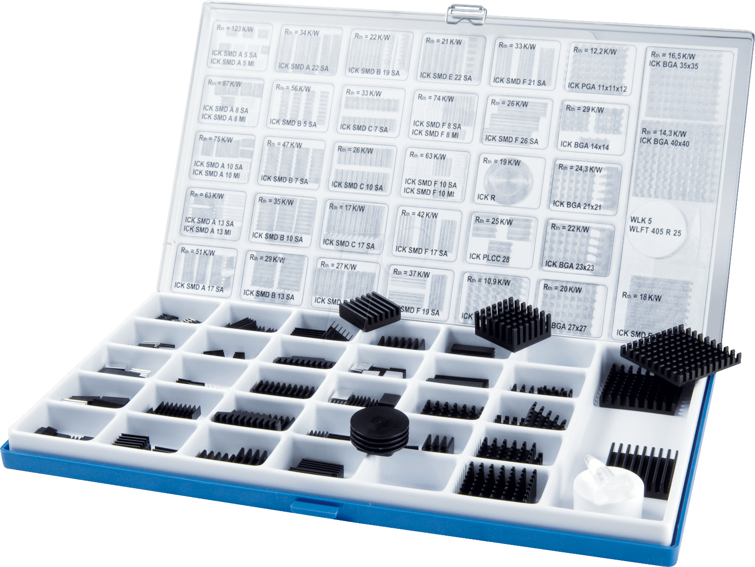 ICK SMD BOX 1 - FISCHER SMD Kühlkörper BOX, 129 teilig
