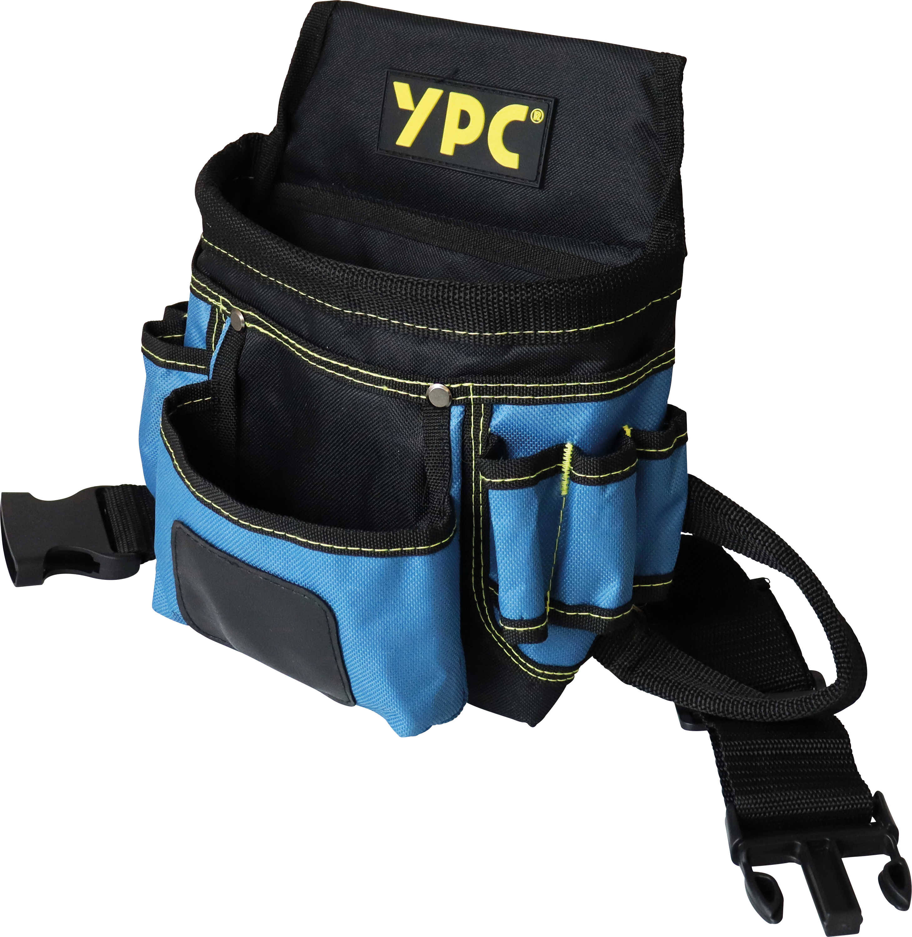 YPC BG00007BKBU - ''Presto'' Gürteltasche XL, Blau-Schwarz, 27x21x13cm, 5 kg Tragkra