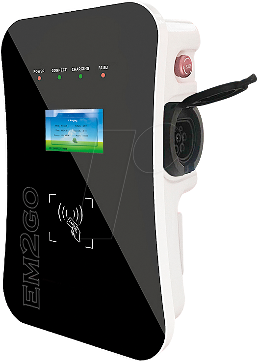 EM2GO EM022AS0 - Wallbox, 22 KW, LAN+WLAN, 32 A 3PH