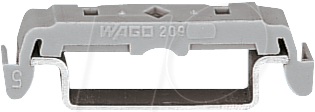 WAGO 209-120 - Montagefuß für Tragschiene TS 35, für Rastfußklemmen