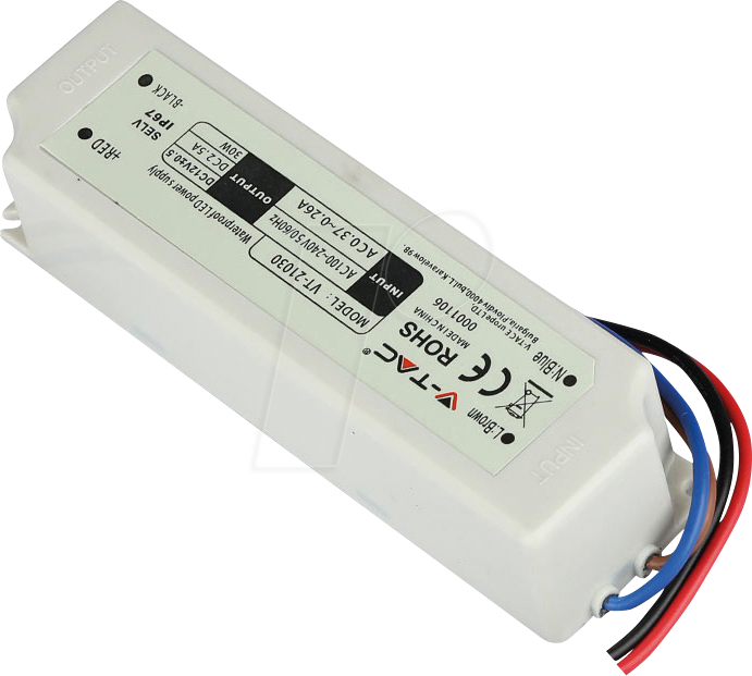 VT-3271 - LED-Netzteil, 30 W, 12 V, 2,5 A, IP67