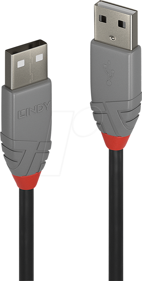 LINDY 36692 - USB 2.0 Kabel, A Stecker, 1,0 m