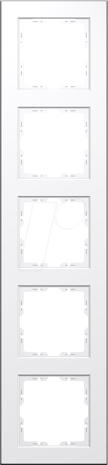 EL 07 402929004 - Abdeckrahmen - 5-fach, HK07, reinweiß