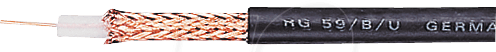 RG 59B/U-50 - Koaxialkabel, RG 59B/U, 75 Ohm, 50m-Ring