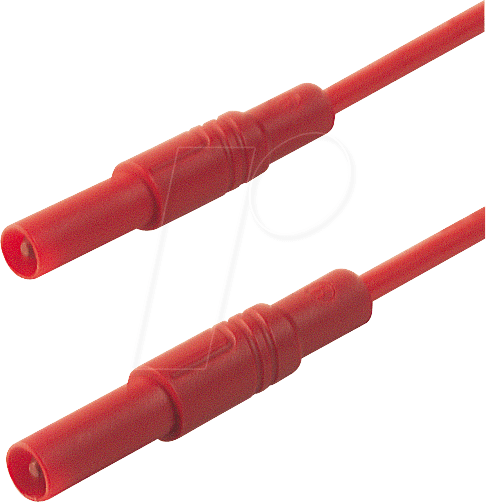 MLS GG 50 1 RT - Messleitung, 1,0 mm², 0,5 m, rot, gesichert