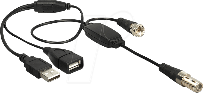 DELOCK 13006 - Phantomspeisung 5V (F-Buchse -> F-Stecker)