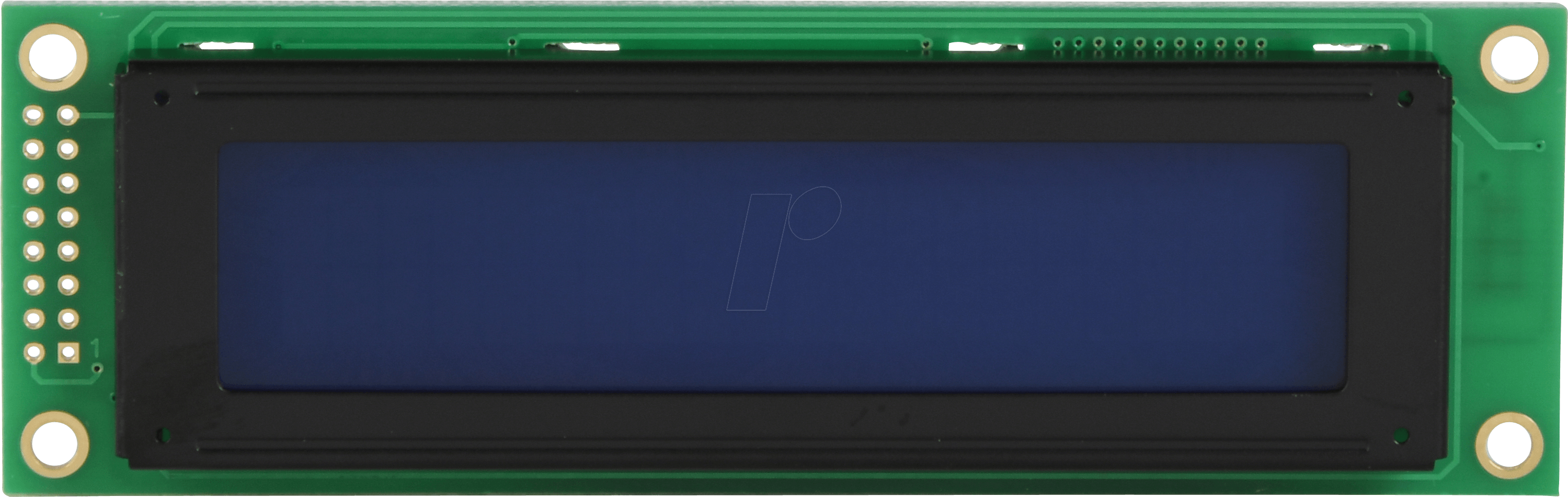 LCD-PM 2X20-6 C - LCD-Modul, 2x20, H:5,6mm, bl/ws, m.Bel.
