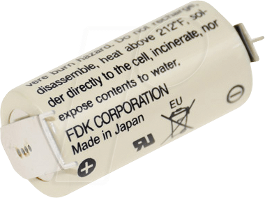 CR17335SE FT1 - Lithium Batterie, 2/3 A, 1800 mAh, 2/1 Print, 1er-Pack