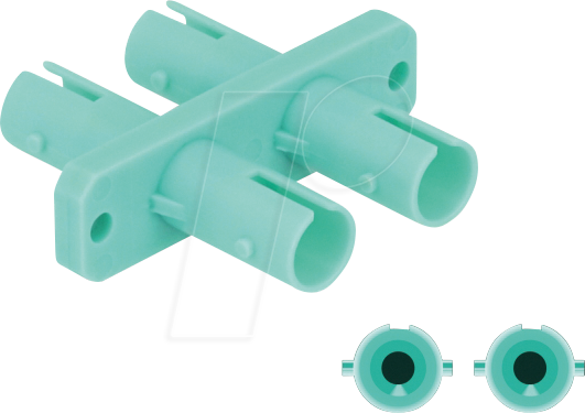 DELOCK 87936 - LWL Kupplung ST / ST Duplex, aqua