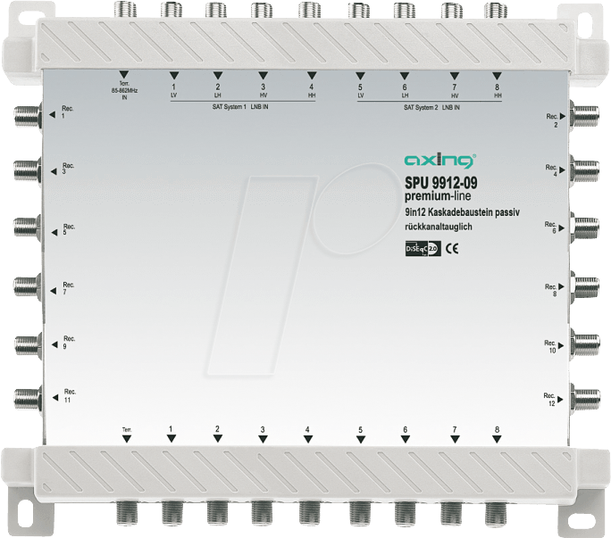 SAT SPU9912-09 - Multischalter, 9 / 12, Kaskadebaustein, Premium-Line