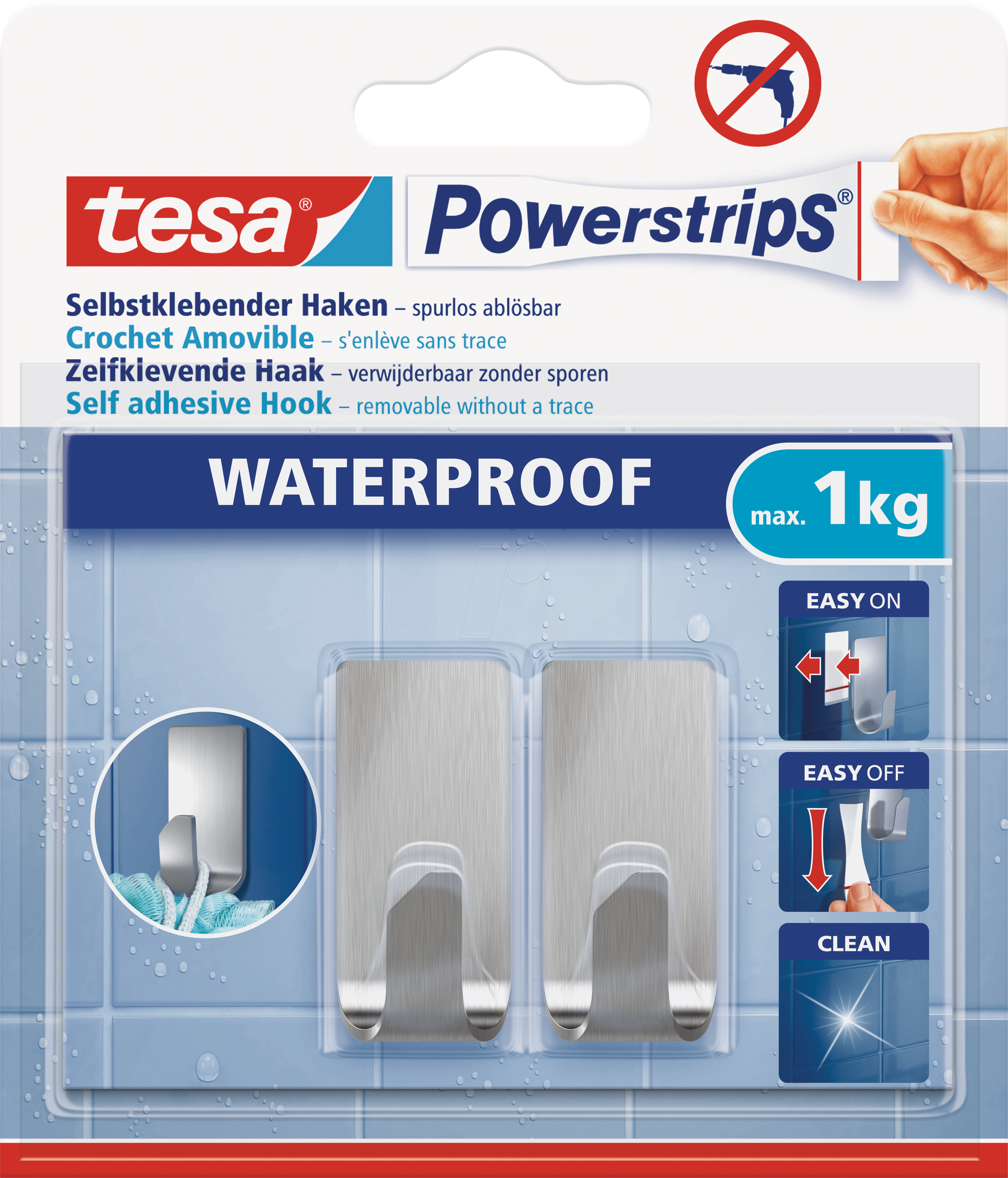 TESA 59777 - tesa® Powerstrips® Waterproof Strips Small