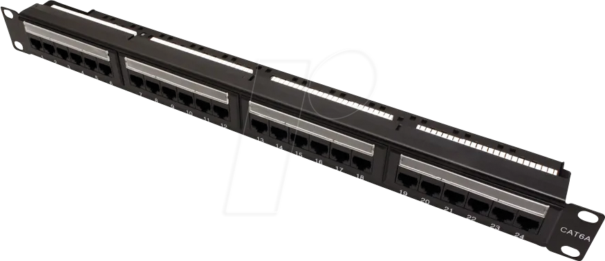 Thumbnail - TG 100007034 - Patchpanel, 19'', 24-Port, Cat.6a, 1 HE