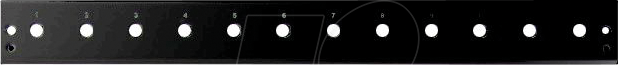 Thumbnail - EFB VSBFPSW12STS - Frontblende, 12x ST / FC D-Hole, schwarz