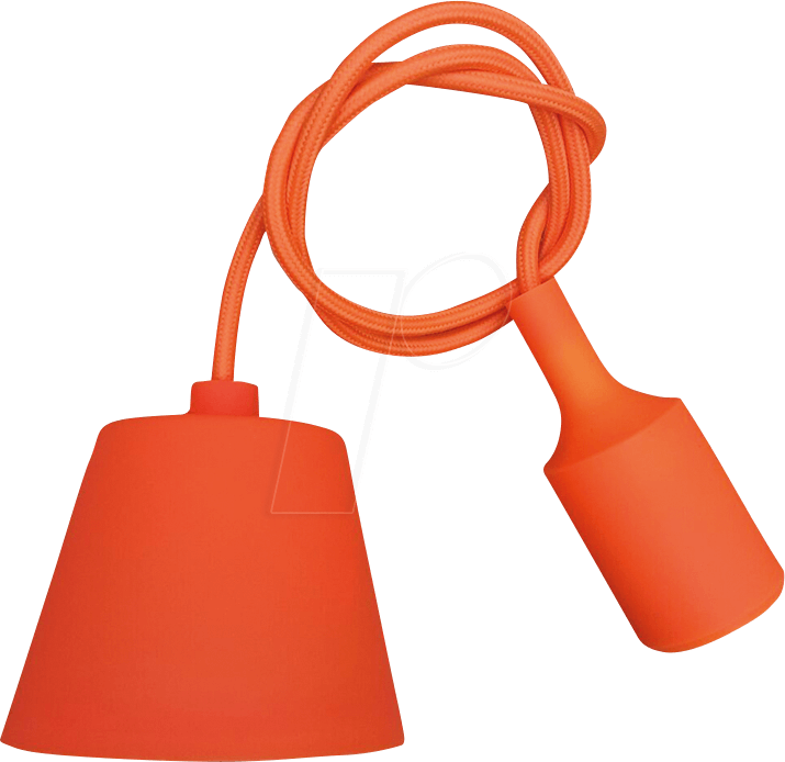 Thumbnail - VT-3484 - Lampenfassung Pendel, E27, Silikon, orange