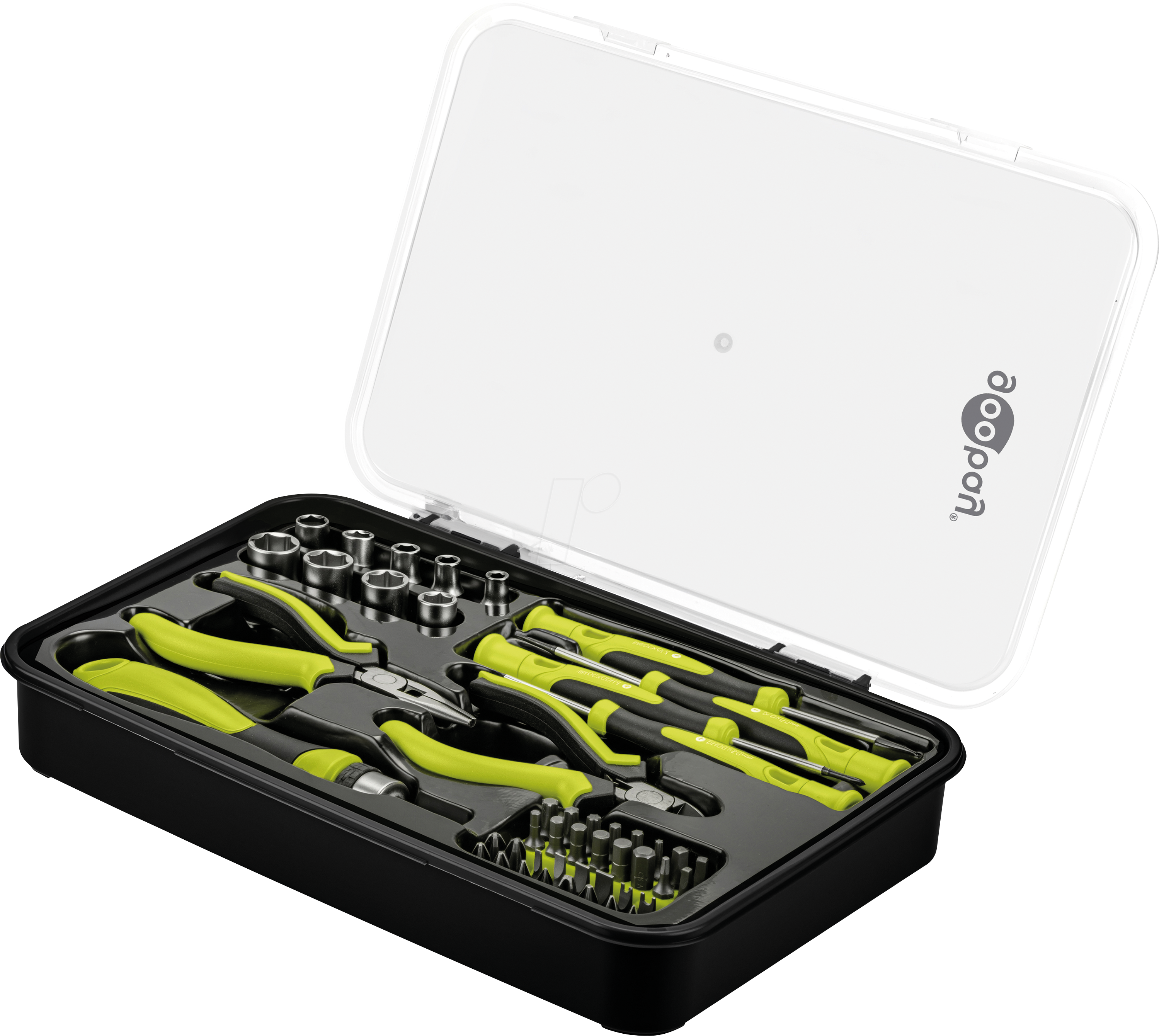 GOOBAY 77846 - Werkzeug-Set Advanced, 49-teilig in Aufbewahrungsbox