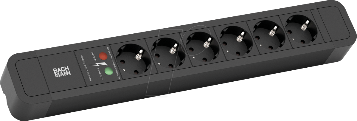BACH 350.003 - Steckdosenleiste, PRIMO 2, Typ F - CEE 7/3, 6-fach