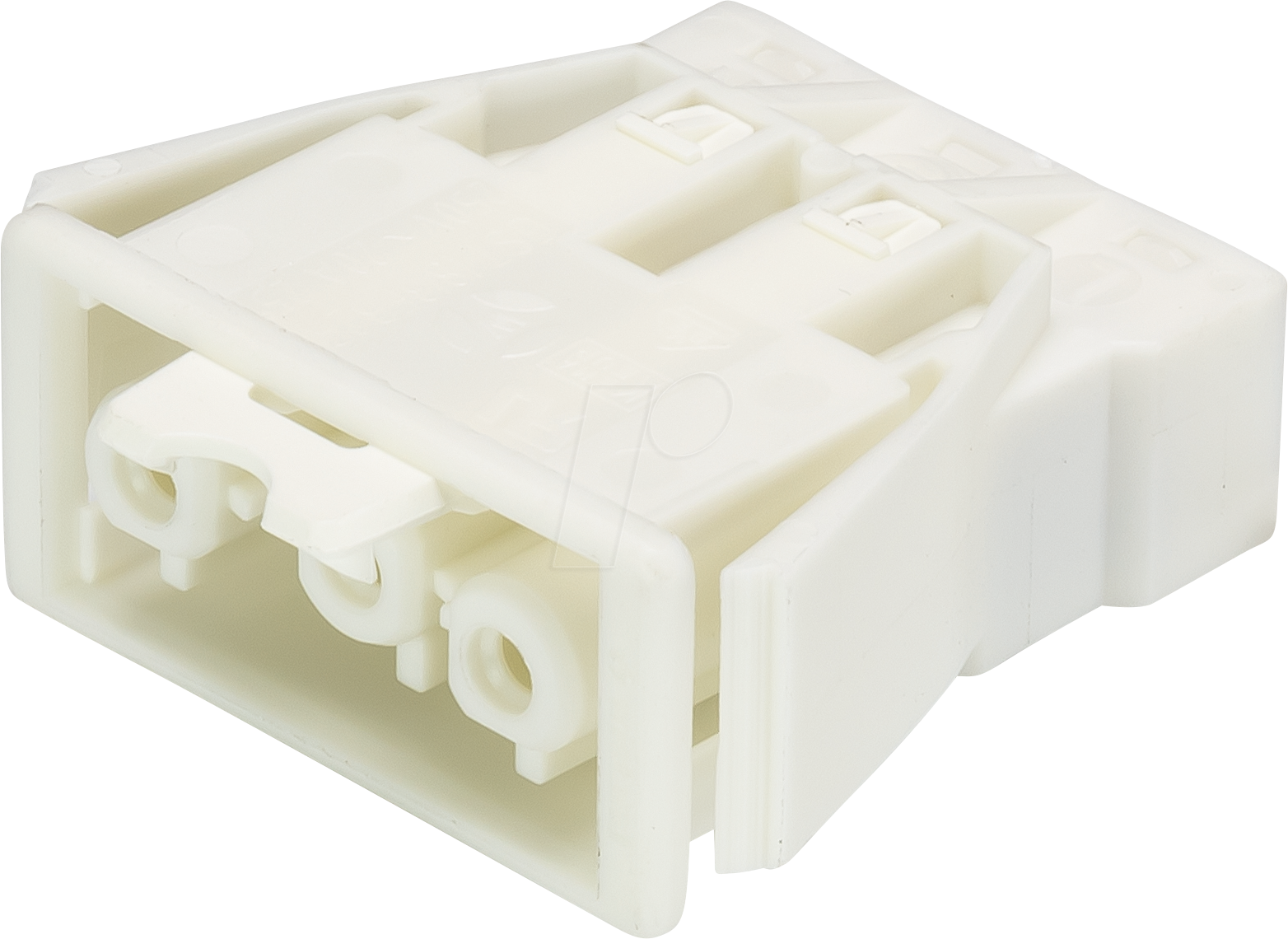 GST 18-3F B2-WS - Buchse, Snap-in - 3-polig, weiß, Federkraftanschluss