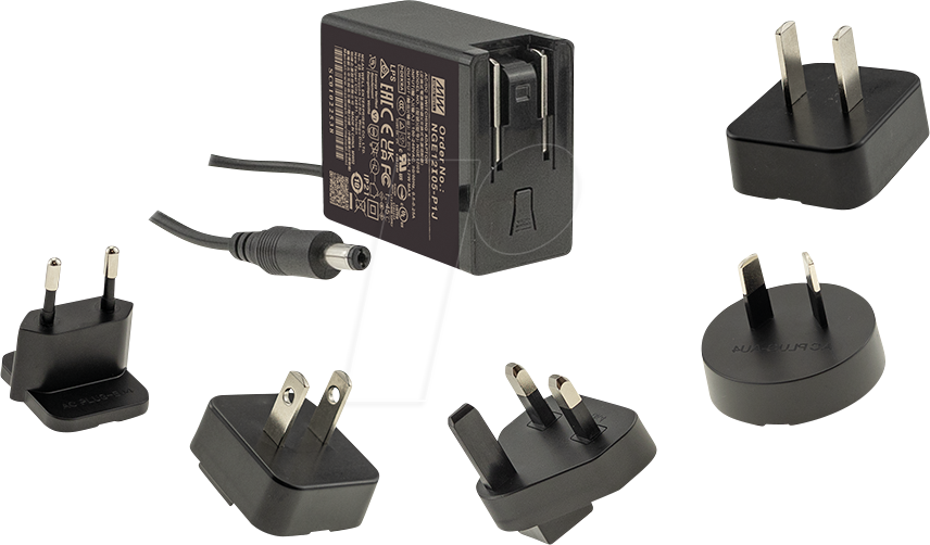 Thumbnail - MW NGE12I09-P1J - Steckernetzteil, 12 W, 9 V, 1,33 A, für Wechseladapter, medical
