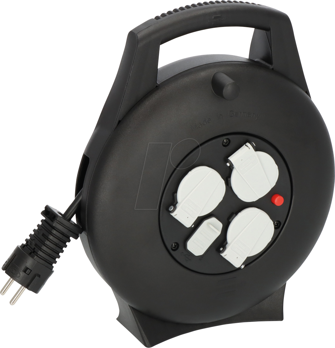 Thumbnail - BRE 1093900600 - Mini Kabeltrommel, Vario Line Kabelbox, USB, 10 m Kabel, schwarz