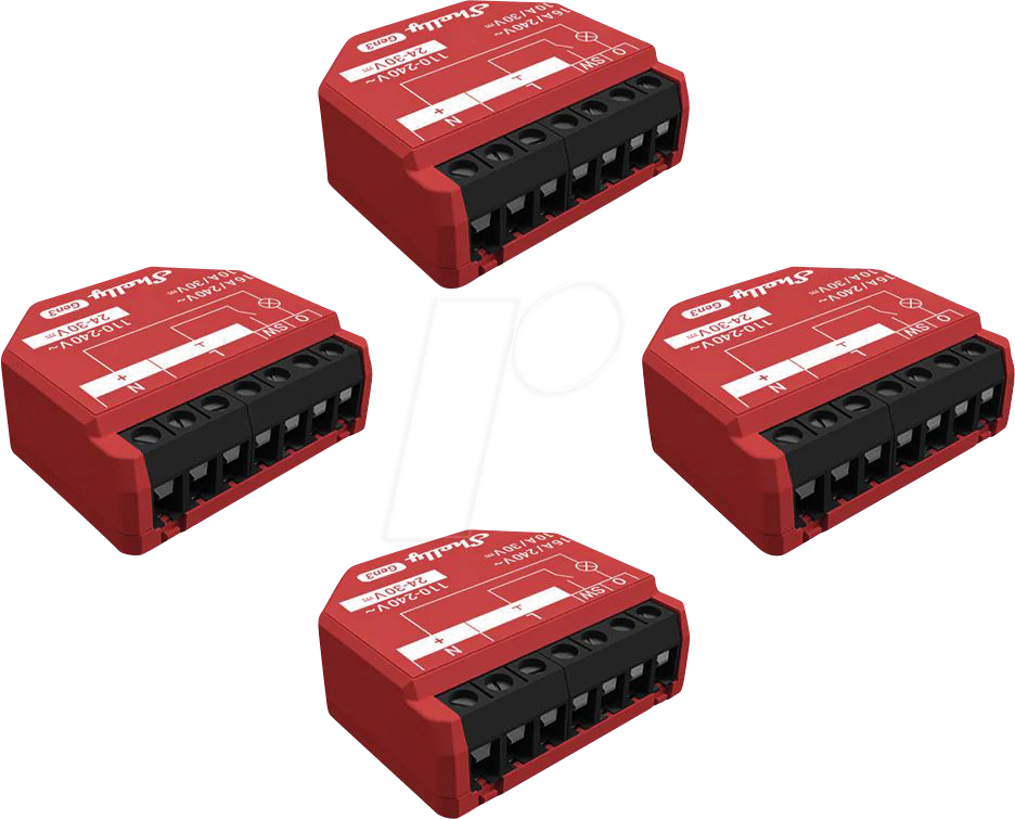 Thumbnail - SHELLY 1PM G3-4 - Shelly 1PM Gen3, 4er Pack