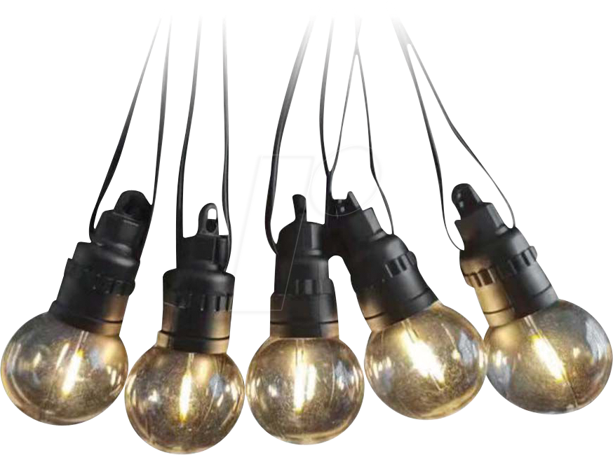 VT-7804 - 10er LED Solar Lichterkette, 12 m, 3000 K, Fernbedienung, IP44