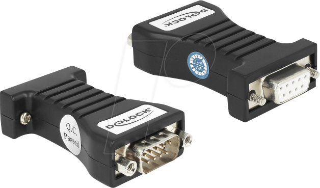 DELOCK 64315 - Isolator RS-232 Buchse > Stecker, 3 kV ESD