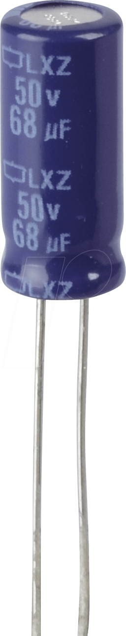 RAD LXZ 50/68 - ELKO, 68µF, 50V, 105°C