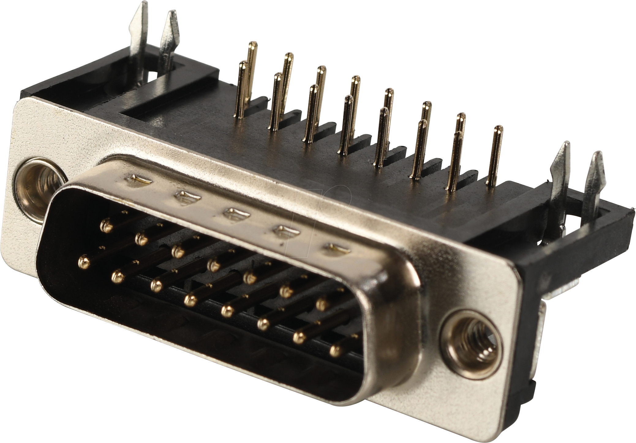 W+P 107-15-1-1-0 - D-SUB Stecker, 15-polig, gewinkelt