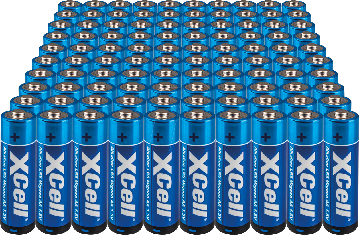 XCELL AA 100X - Alkaline Batterie, AA (Mignon), 100er-Pack