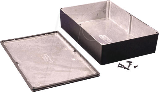 1550WGBK - Alugehäuse, 1550 W, 222 x 146 x 55 mm, schwarz