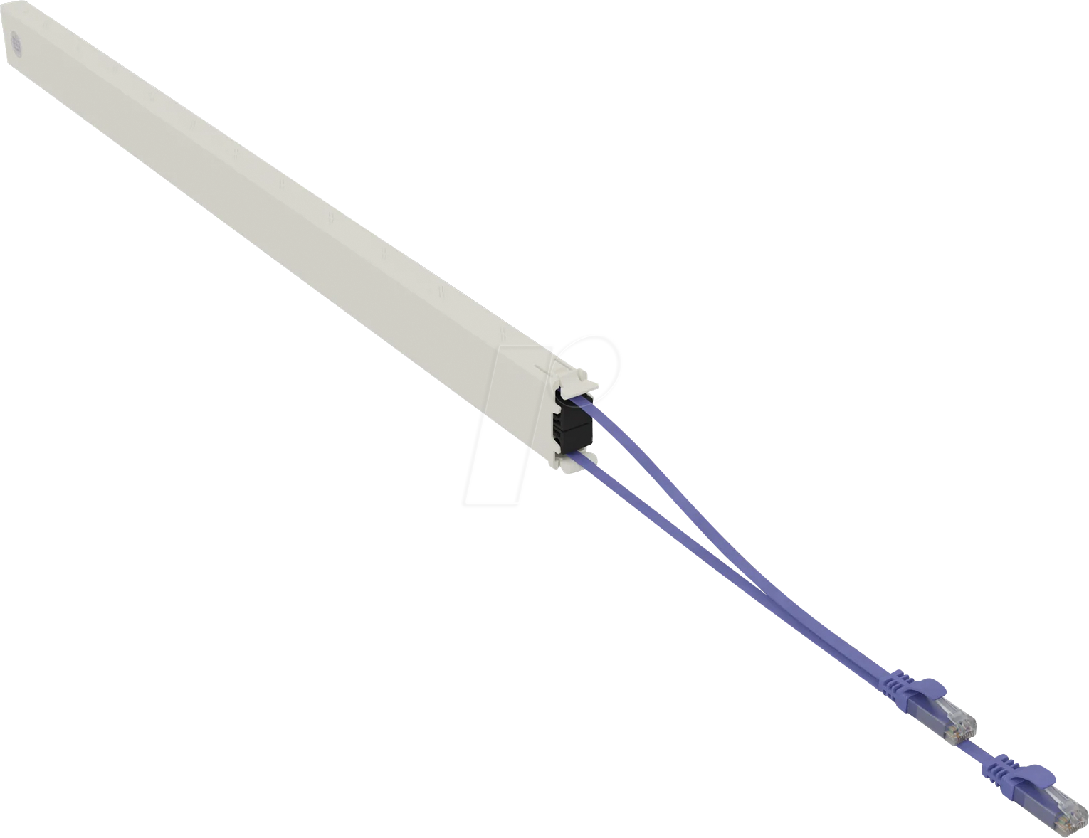 PB CONE46UTPVI - Kabelkassette, Cat.6a UTP, 2,5 m, violett