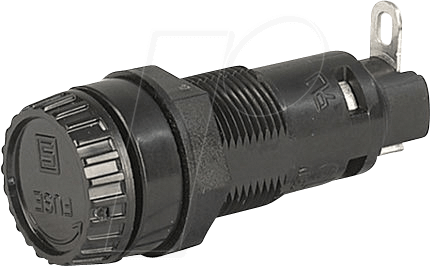 Thumbnail - SCH 311907 - Sicherungshalter für 5 x 20 mm, 250 V, 10 A, schwarz