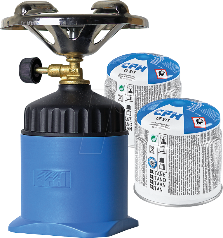 CFH 52402 - Kartuschenkocher Happy Camper Star inkl. 2 Butandruckgaskartusch