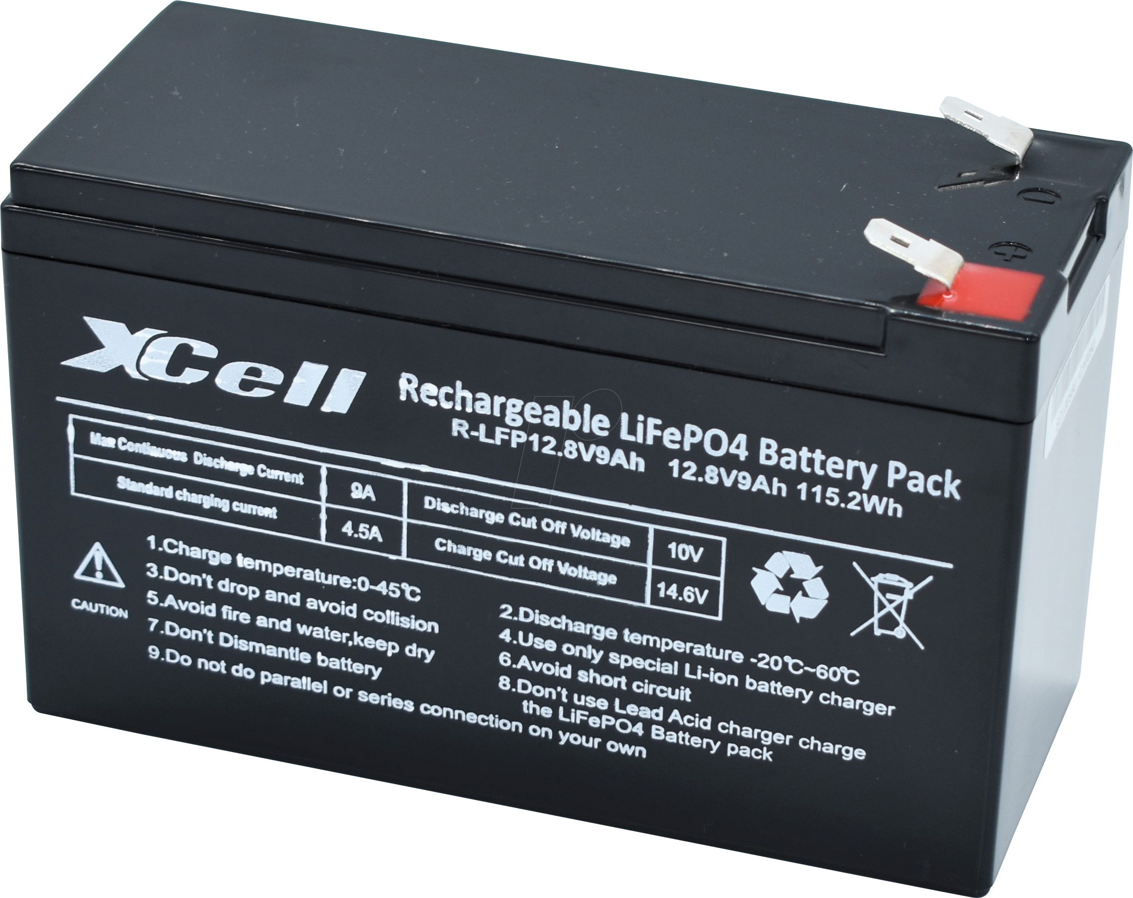 XCELL LFP129 - Xcell LFP Akku 12V 9 Ah