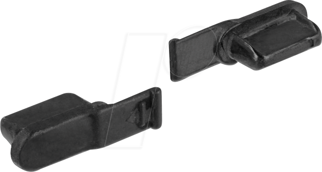 DELOCK 64033 - Staubschutz, Lightning Buchse, 10 Stück, schwarz